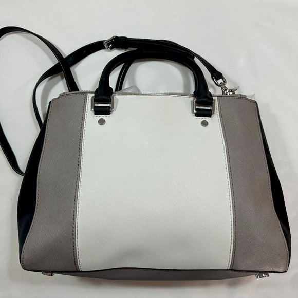 MICHAEL Michael Kors Sutton Stripe Convertible Medium Saffiano Leather Satchel - Picture 16 of 16